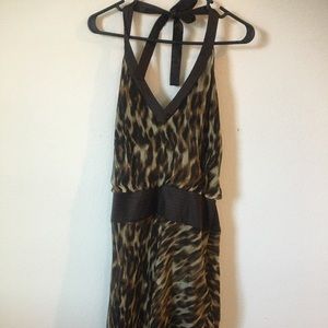 Laundry Leopard Drop Waist Dress